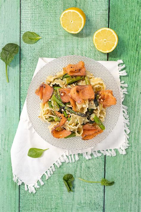 Pasta Met Gerookte Zalm En Groene Asperges Ohmydish