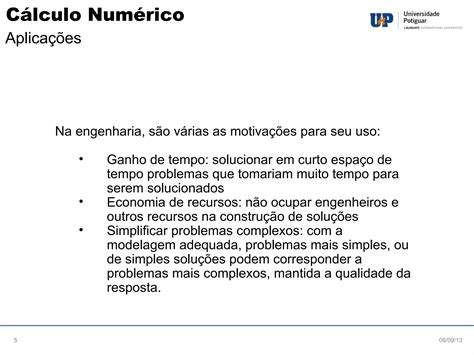 Cálculo Numérico Introdução Ppt