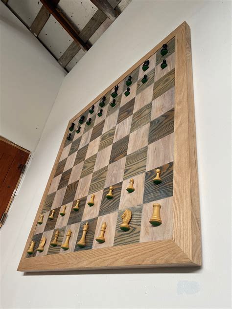 Wall Hanging Over Sized Magnetic Chess Board Etsy