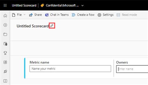 Using Power Bi Scorecards Metrics Visuals