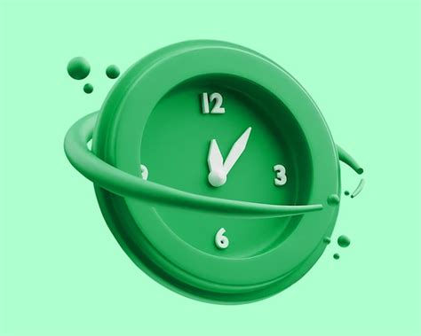 Premium PSD 3d Clock