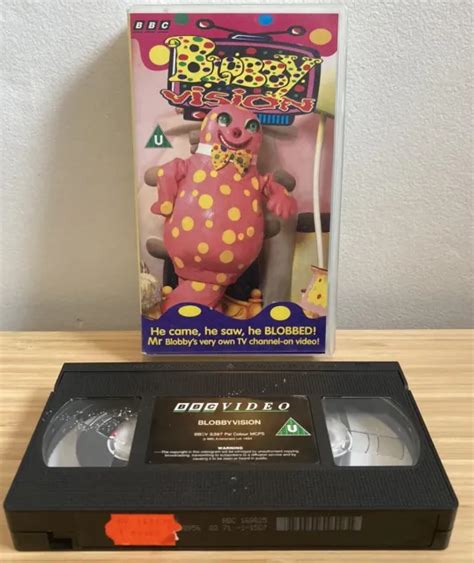 Mr Blobby Blobbyvision Bbc Vhs Video Tape Tested Working