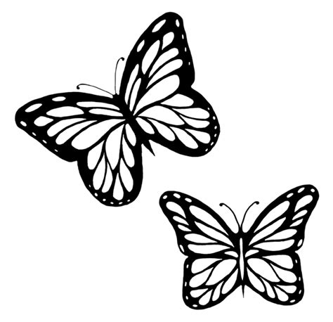 Small Butterfly Tattoo Outline Clip Art Library