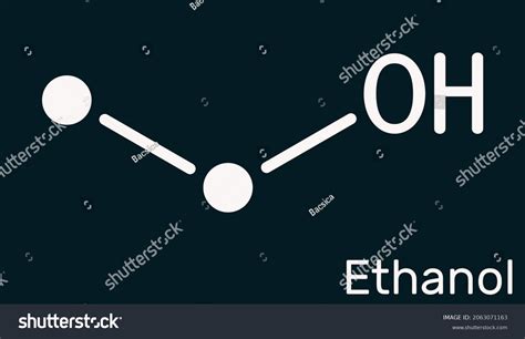 Ethanol C2h5oh Molecule Primary Alcohol Alkyl Stock Illustration 2063071163 Shutterstock