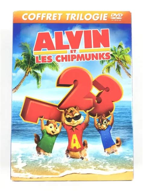 COFFRET 3 DVD Alvin Et Les Chipmunks 1 2 3 La Trilogie EUR 8 95