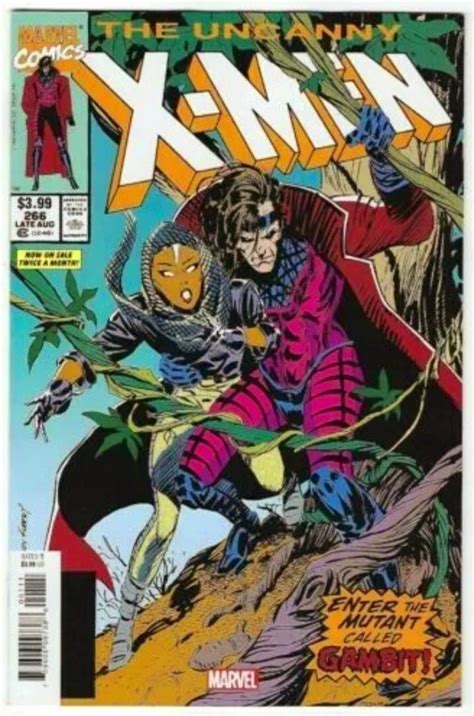 Uncanny X Men 266 Key Gem 1st Appearance Gambit Facsimile Variant Comic Books Copper Age