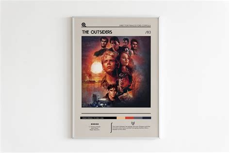 The Outsiders Movie Poster / Minimalist Movie Print / Movie - Etsy