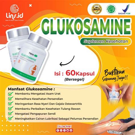 Jual GLUKOSAMINE Suplemen Kesehatan Tulang Dan Sendi Vitamin Tulang