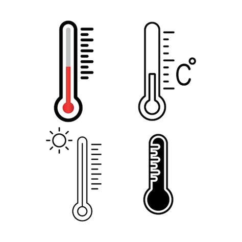 Premium Vector Thermometer Icon Vector Illustration Logo Design