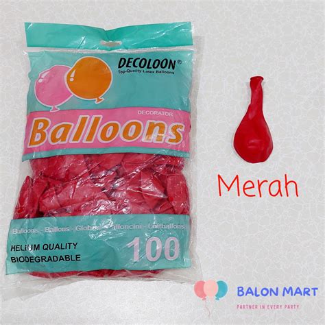 Jual Balon Latex Doff Decotex Tebal Gram Inch Satuan Shopee