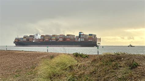 Maersk Camden Departing Felixstowe On 3rd January 2024 Chilli