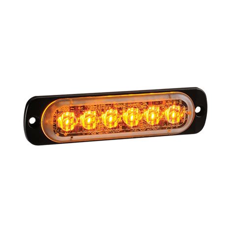 12 24v Low Profile Led Warning Light With 23 Flashing Patterns Amber