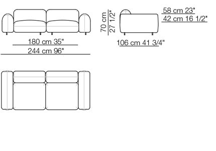 Tokio Curved Sofa Arflex