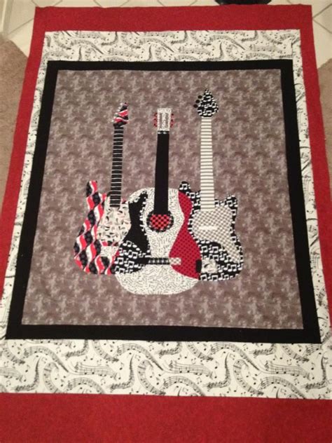 Best Guitar Quilt Images On Pinterest Quilt Patterns Quilting