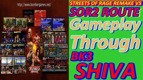 Streets Of Rage Remake V Sor Route Level Normal Gameplay