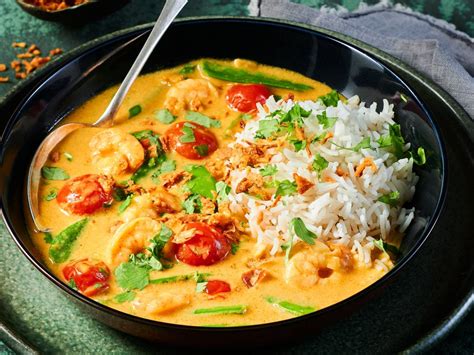 Gele Curry Met Garnalen En Tomaatjes Boodschappen