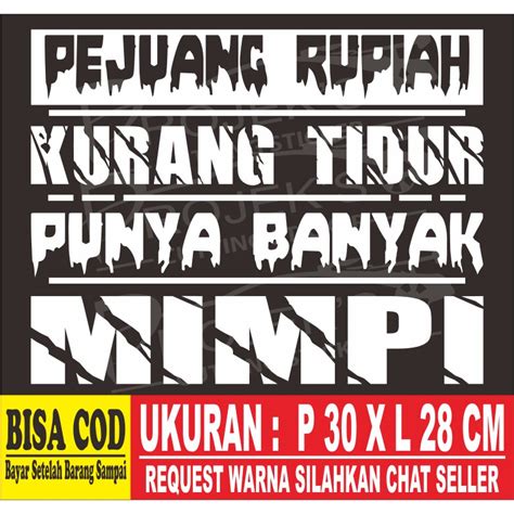 Jual Cutting sticker mobil stiker kaca mobil stiker variasi stiker ...