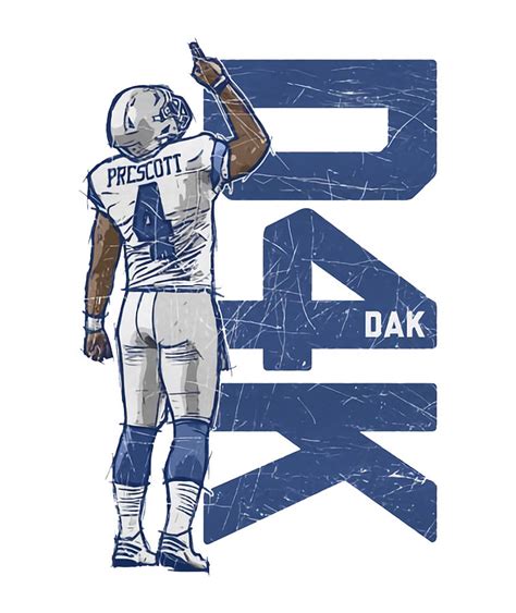 Dak Prescott D4k Digital Art By Kelvin Kent Pixels