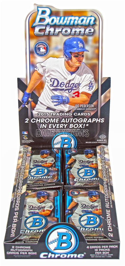 2015 Bowman Chrome Baseball Hobby Box DA Card World