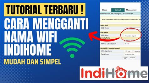 Cara Mengganti Nama Wifi Indihome Terbaru 2023 YouTube