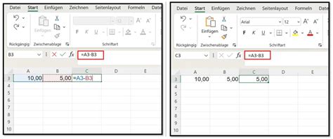 Differenz Excel Formel Richtig Anwenden