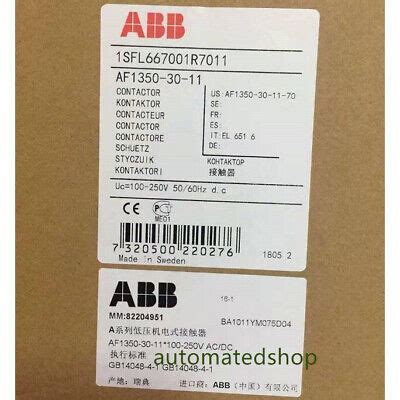 1pc new ABB AF1350-30-11 1SFL667001R7011 Contactor FedEx or DHL | eBay