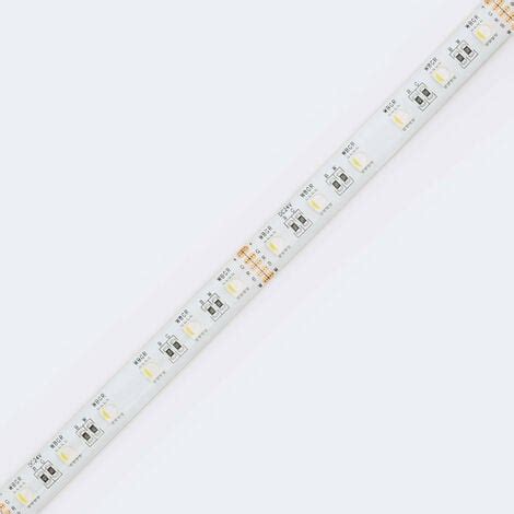 Ruban LED 24V DC RGBW 60LED M 5m IP65 Largeur 12mm Coupe Tous Les 10cm RGBW