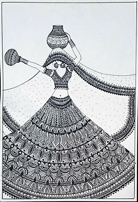 Matka Lady Indian Art Mandala Style X Cms International