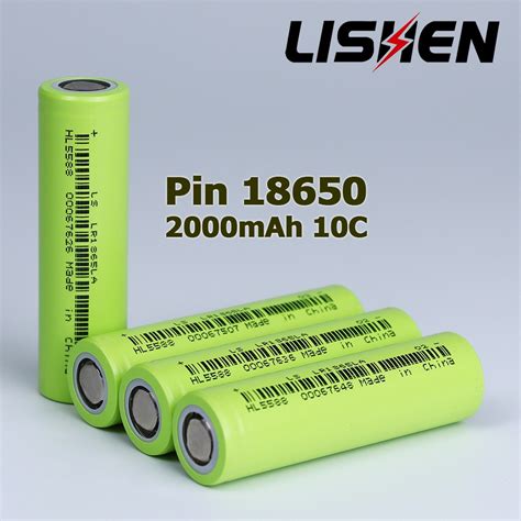 Mua Bộ 10 viên Pin 18650 Lishen Xanh dòng xả lớn 10C 20A pin lithium