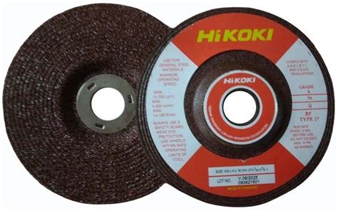 Resin HiKoki 4 Inch Grinding Wheel 100x4x16mm A36Q BF Type 27 Size