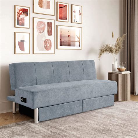 Sofa With Charging Station Baci Living Room