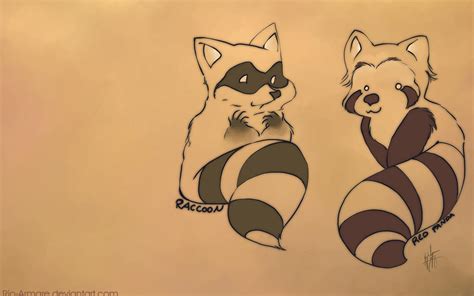 Red panda vs. Racoon by rio-armare on DeviantArt