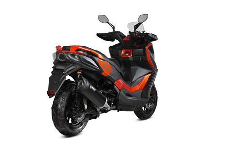 Échappement homologué Mivv MOVER en Acier noir pour KYMCO DTX 360 23 24