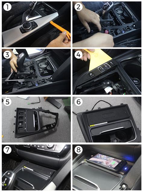 Wireless Charging Kits Installation tutorial: TZ-SS003000016 BMW 3-ser ...