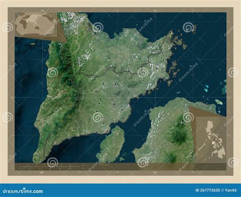 Iloilo Philippines High Res Satellite Major Cities Stock