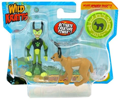 New Wild Kratts Caracal 3 Piece Animal Power Action Figure Set Chris