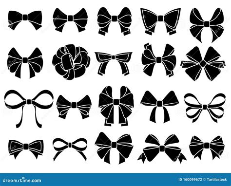 Decorative Bow Silhouette T Wrapping Favor Ribbon Black Jubilee