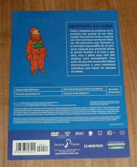 Objectif La Lune Las Aventures De Tintin DVD Neuf Housse En Carton