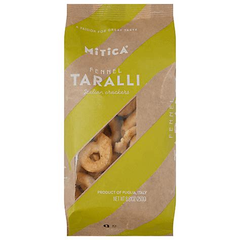 Mitica Italian Crackers Fennel Taralli 8 81 Oz Shop Foodtown