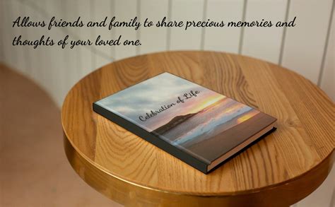 Celebration Of Life Guest Book For Funeral And Memorial Services