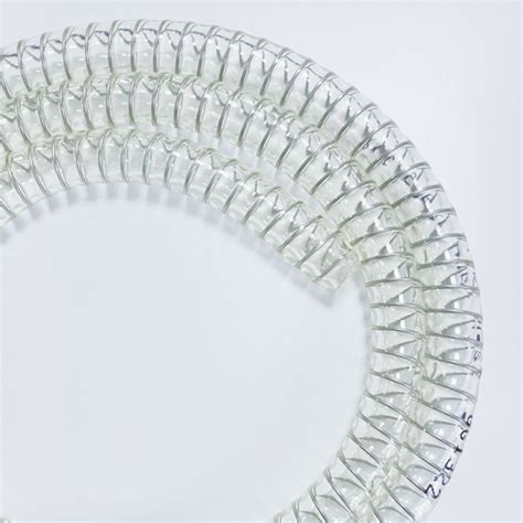 Export Pvc Spiral Steel Wire Suction Braided Transparent Spring