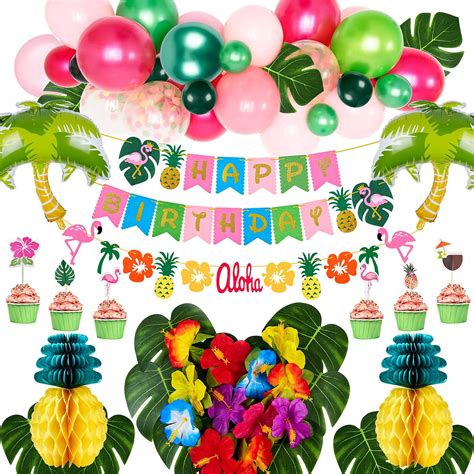 Palm Tree Tropical Hawaiian Luau Beach Theme Party Decoration Confetti