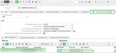 Gera O Do Registro No Efd Icms Ipi Sankhya Gest O De Neg Cios