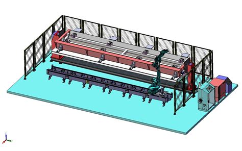 机器人焊接方案3d数模图纸 Solidworks设计 Keryi