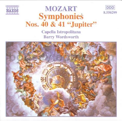 Wolfgang Amadeus Mozart Symphonies Nos 40 And 41 Naxos Audio Cd