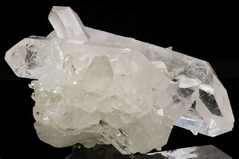 Clear Double Terminated Quartz Crystal Cluster Brazil