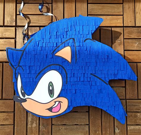 Piñata Pinjata Sonic The Hedgehog Paquete De Confeti De Etsy México