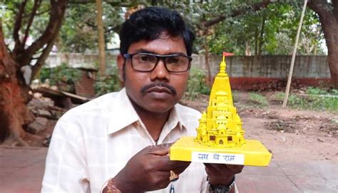 Odisha Artist Creates Miniature Ram Mandir Ahead Of 'Pran Pratishtha ...