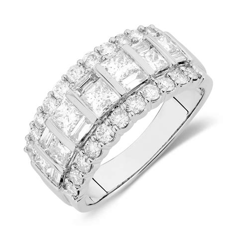 Ring with 2 Carat TW of Diamonds in 14kt White Gold