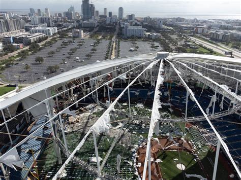 Hurricane Milton Damages Roof Of Tampa Bay Rays Stadium Toronto Sun